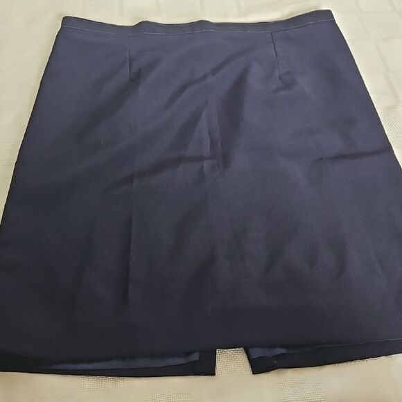 Blue Mini Pencil Skirt for Work - Picture 9 of 16